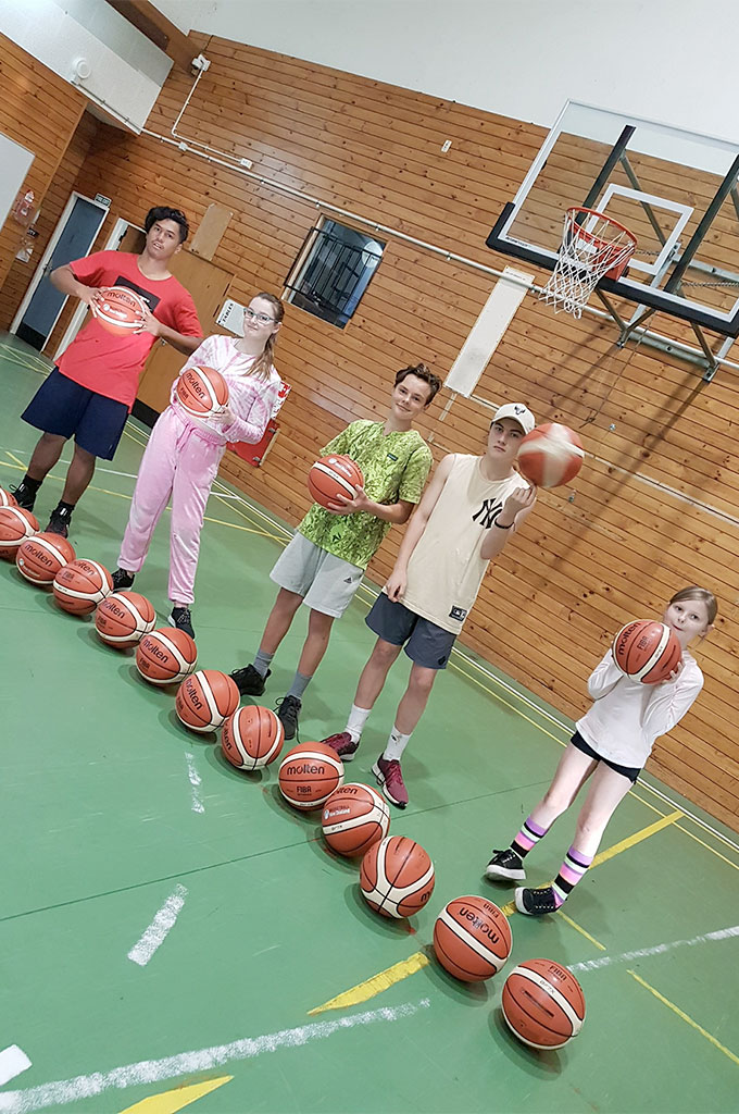 Basketball players
