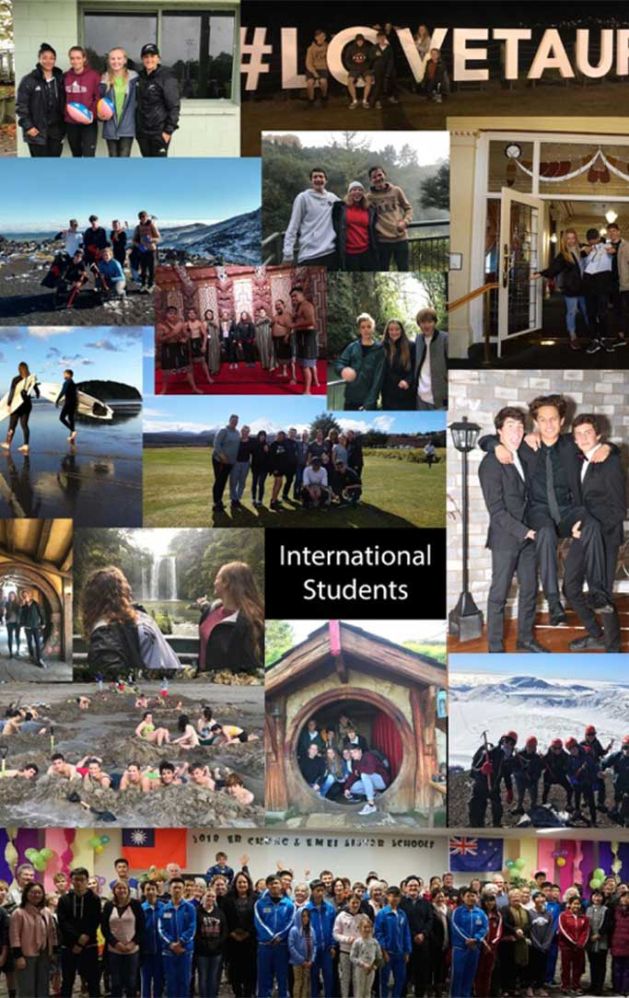 International Students at Whangamata Area School, Coromandel, NZ